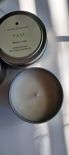 Past Handpoured Soy Wax Candle With Hibiscus