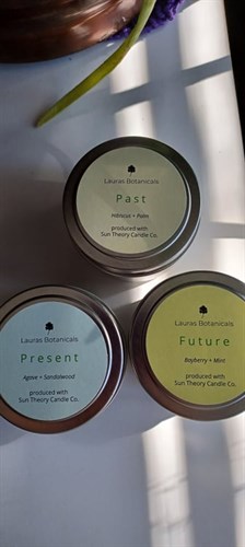 Past, Present, Future Handpoured Herbal Candle Set