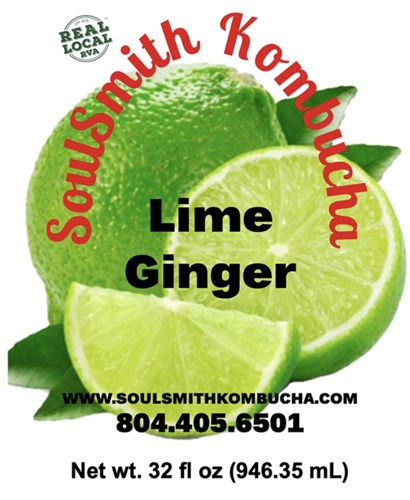 Lime Ginger Kombucha