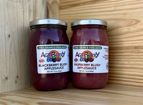 Blushing Duo: Raspberry & Blackberry Applesauce