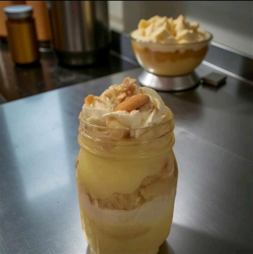 Banana Pudding Cake Jar