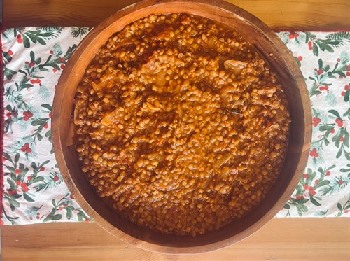 Vegan Lentil Date & Caramelized Onion Stew