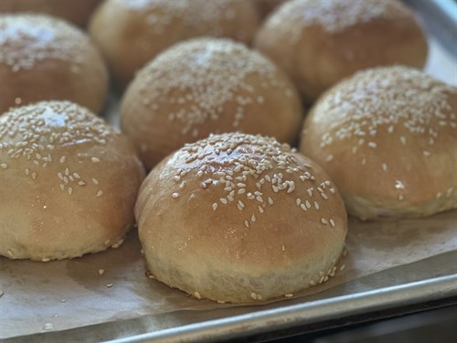 Brioche Sourdough Hamburger Buns