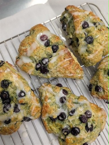 Lemon Blueberry Ricotta Scone