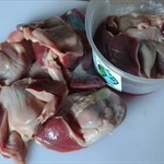 Peacemeal chicken gizzards