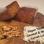 Vegan Toasted Coconut & Walnut Carrot Cake